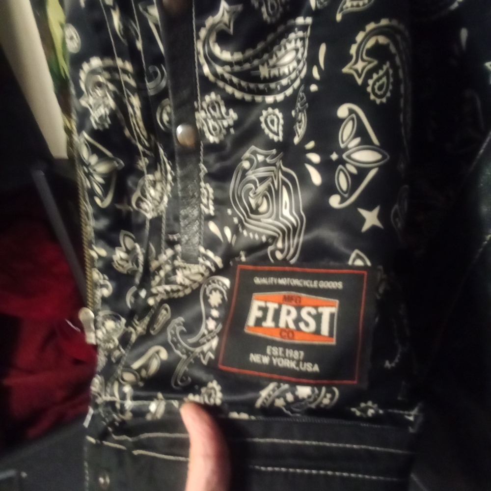 Men's leather vest